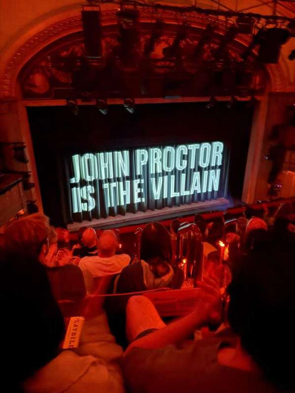 Booth Theatre, section: Mezzanine L, row: F, seat: 3