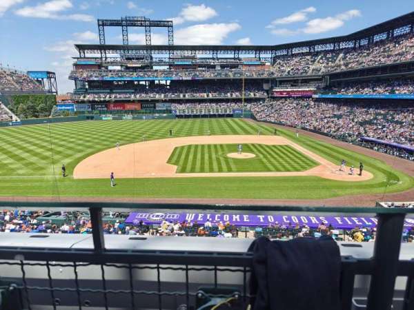 Coors Field, section: 238, row: 1, seat: 7