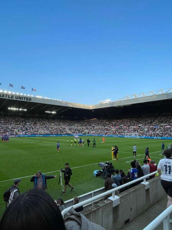 St James' Park, section: MS-L1G, row: FF, seat: 161