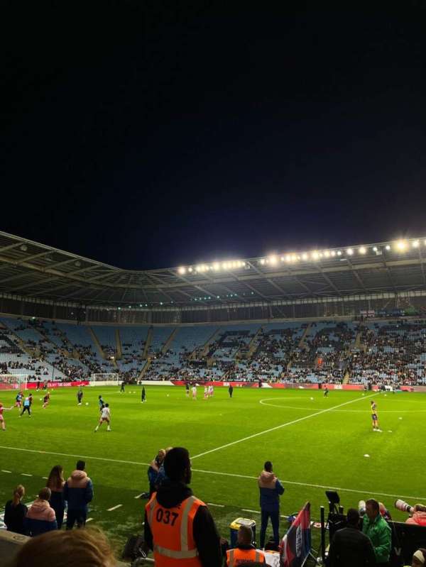 Coventry Building Society Arena, section: E, row: G, seat: 19
