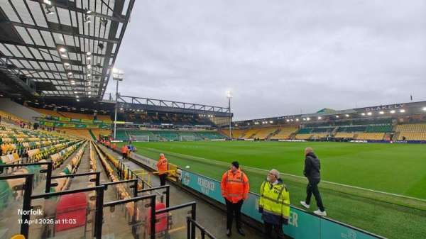 Carrow Road, section: H, row: C, seat: 53