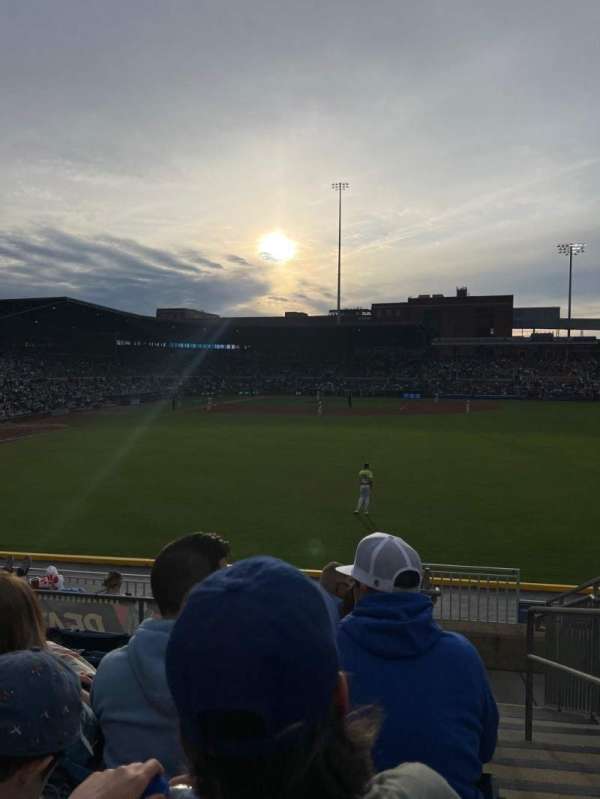 Durham Bulls Athletic Park, section: 128, row: J, seat: 18