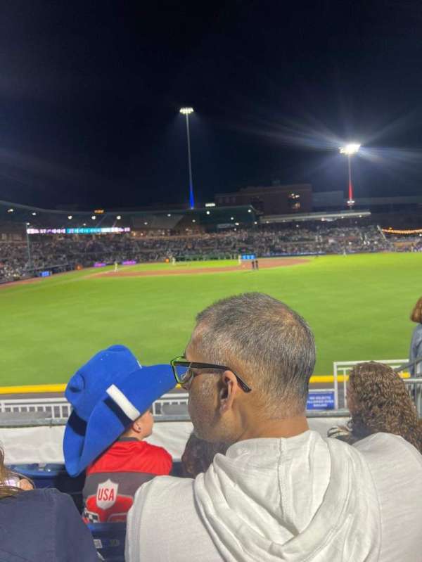 Durham Bulls Athletic Park, section: 128, row: G, seat: 16