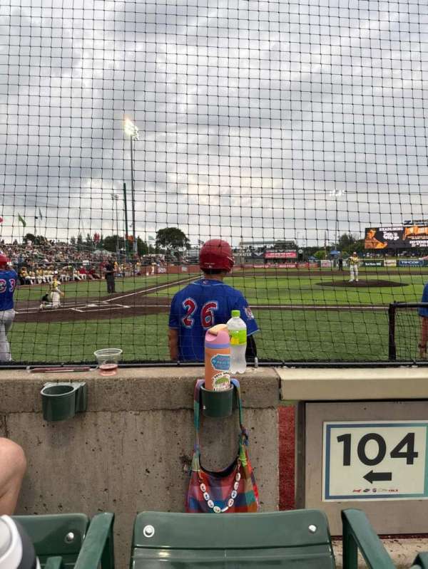The Duck Pond at Warner Park, section: 104, row: 2, seat: 1