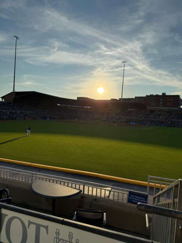 Durham Bulls Athletic Park, section: 132, row: E, seat: 19
