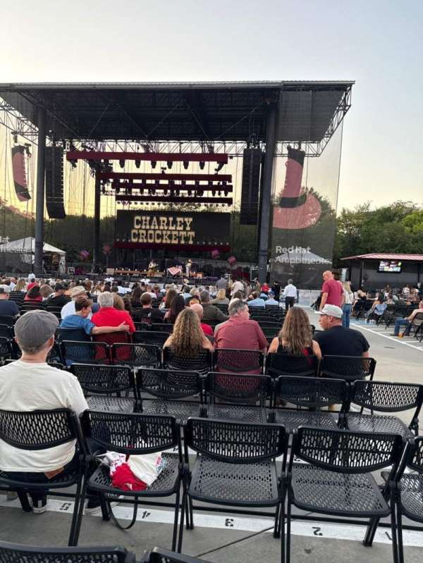 Red Hat Amphitheater, section: 2, row: FF, seat: 3