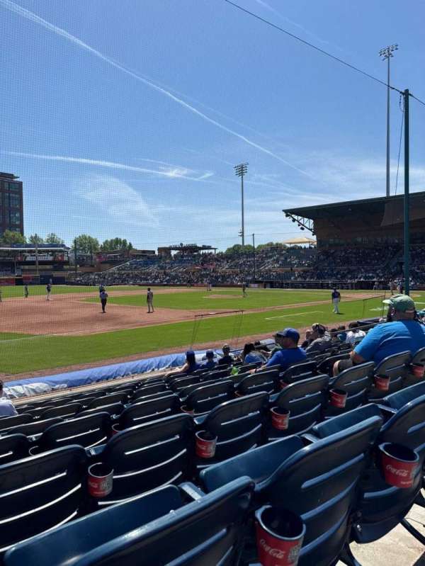 Durham Bulls Athletic Park, section: 115, row: K, seat: 13