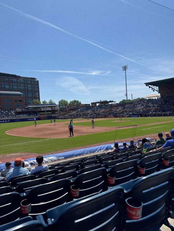 Durham Bulls Athletic Park, section: 115, row: J, seat: 13