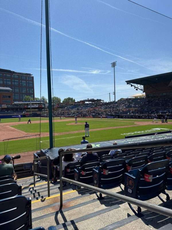 Durham Bulls Athletic Park, section: 113, row: K, seat: 1