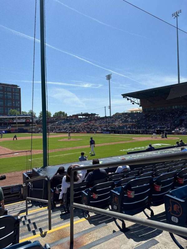 Durham Bulls Athletic Park, section: 113, row: J, seat: 1