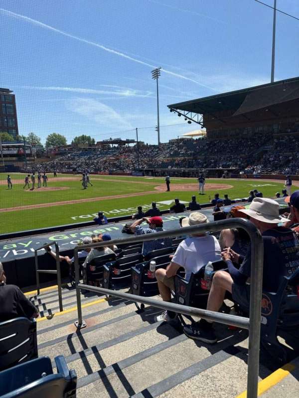 Durham Bulls Athletic Park, section: 111, row: K, seat: 1