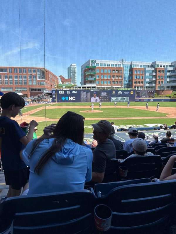 Durham Bulls Athletic Park, section: 108, row: K, seat: 6