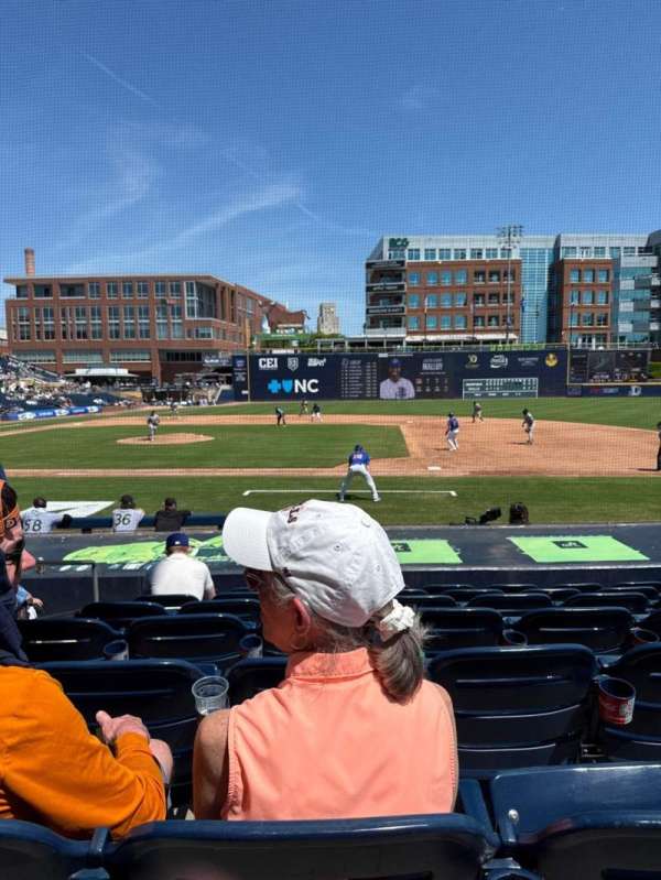 Durham Bulls Athletic Park, section: 112, row: K, seat: 3