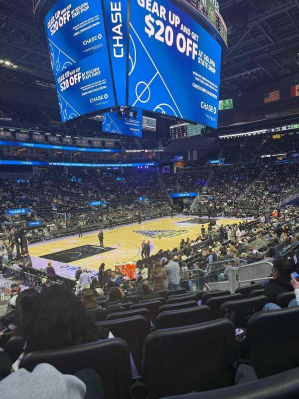 Chase Center, section: 106, row: 7, seat: 8