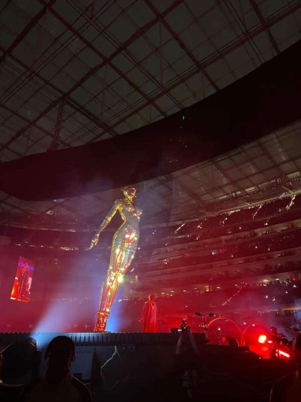 SoFi Stadium, section: Floor D2, row: 2, seat: 3