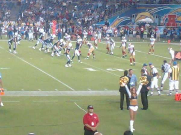 San Diego Stadium, section: F8, row: 17, seat: 8