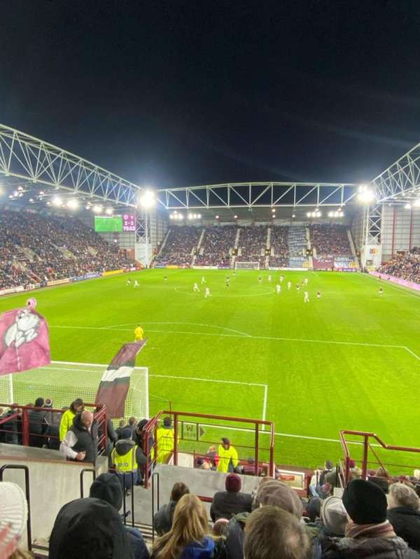 Tynecastle Stadium, section: W, row: 16, seat: 22