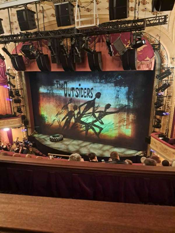 Bernard B. Jacobs Theatre, section: Mezzanine R, row: E, seat: 12