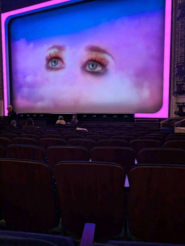 Palace Theatre, Broadway, section: Orchestra R, row: L, seat: 120