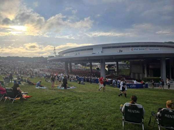 PNC Bank Arts Center, section: Lawn