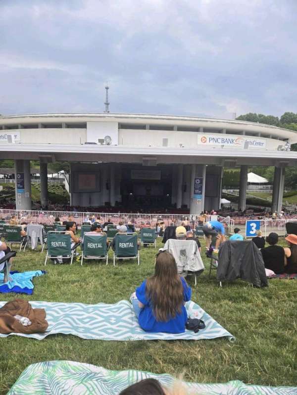 PNC Bank Arts Center, section: Lawn