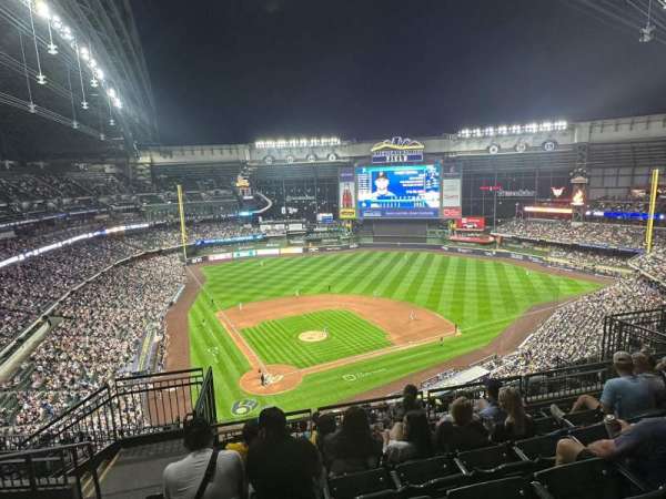 American Family Field, section: 419, row: 13, seat: 3