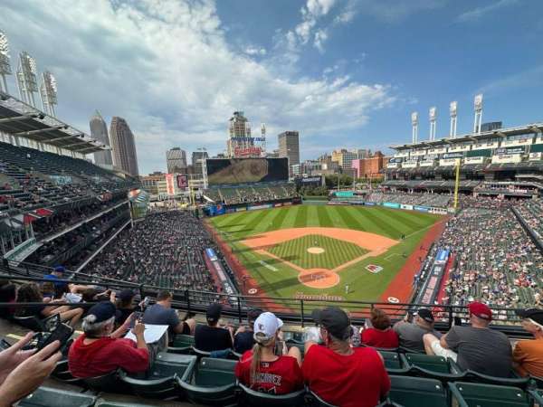 Progressive Field, section: 454, row: E, seat: 14