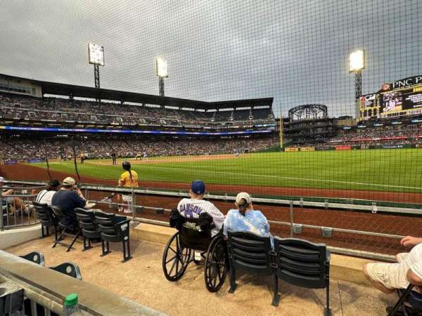 PNC Park, section: 4, row: D, seat: 2