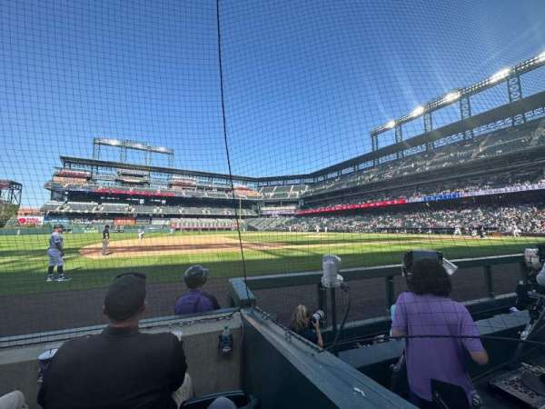 Coors Field, section: 140, row: 3, seat: 6