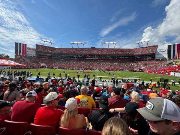 Raymond James Stadium, section: 136, row: J, seat: 17