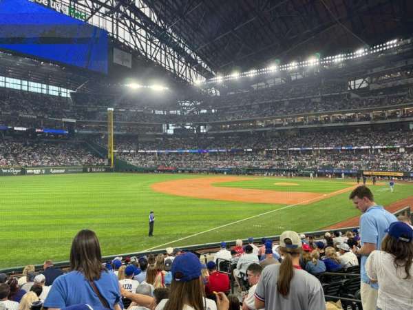 Globe Life Field, section: 2, row: 9, seat: 7