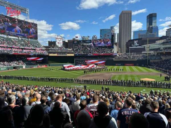 Target Field, section: 120, row: 20, seat: 1