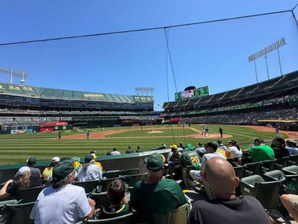 Oakland Coliseum, section: 120, row: 10, seat: 2
