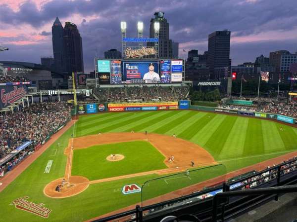 Progressive Field, section: 450, row: C, seat: 2