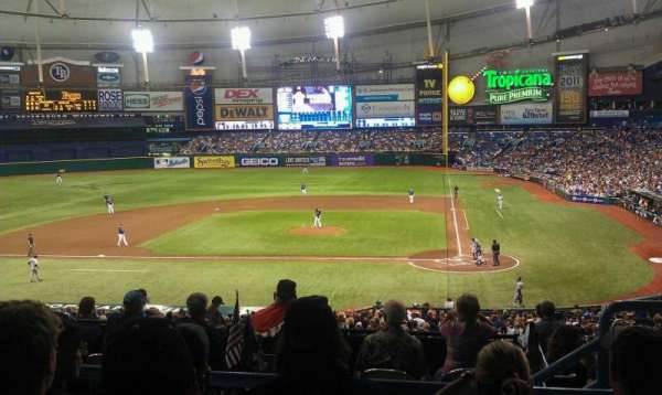 Tropicana Field, section: 109, row: SS, seat: 9
