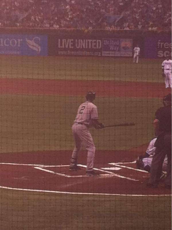 Tropicana Field, section: 107, row: J, seat: 3