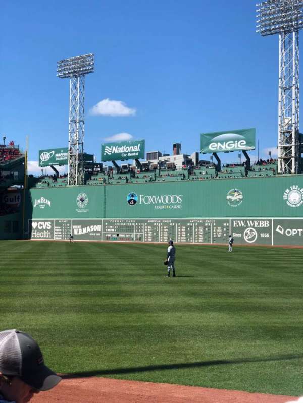 Fenway Park, section: Right Field Box 4, row: J, seat: 9