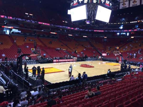 Kaseya Center, section: 121, row: 14, seat: 01