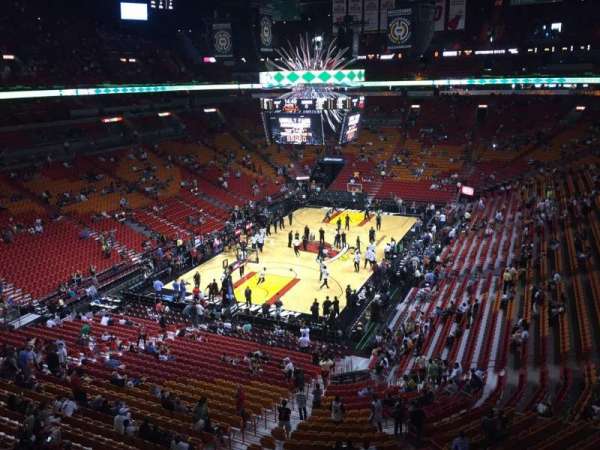 Kaseya Center, section: 314, row: 13, seat: 1