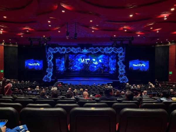 The Mirage Theatre, section: 102, row: K, seat: 18