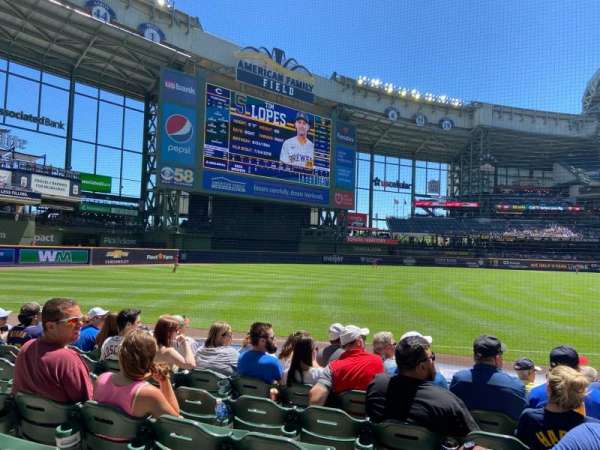 American Family Field, section: 127, row: 8, seat: 5