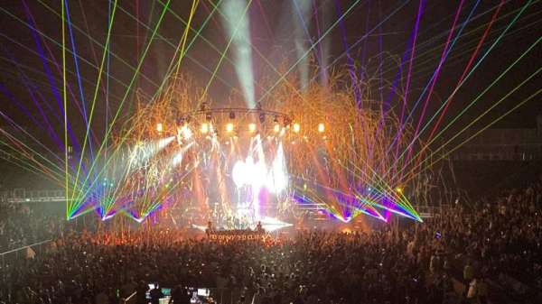 The O2, London, section: 107, row: S, seat: 214
