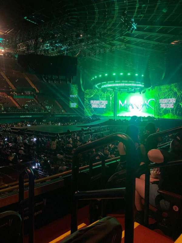 Kia Forum, section: 107, row: 3, seat: 7-8