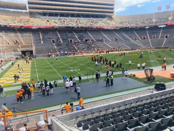 Neyland Stadium, section: X1, row: 10, seat: 1