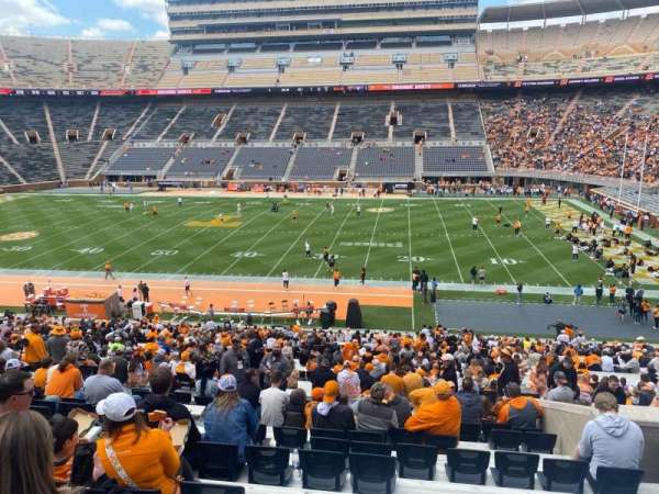 Neyland Stadium, section: A, row: 45, seat: 10