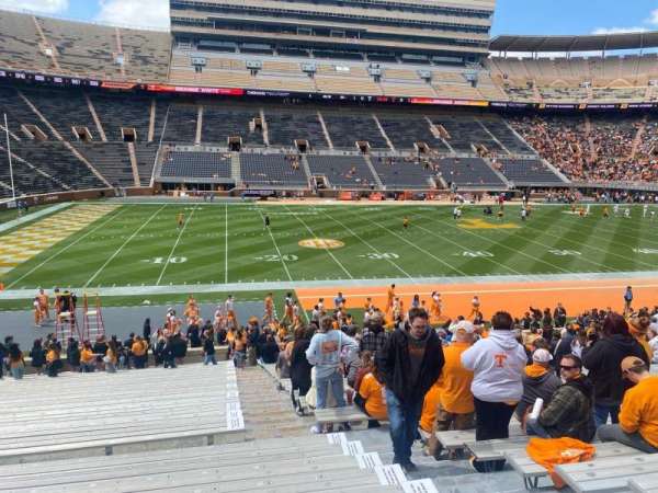 Neyland Stadium, section: F, row: 28, seat: 3