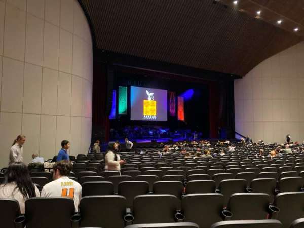 First Interstate Center for the Arts, section: Orchestra, row: T, seat: 3