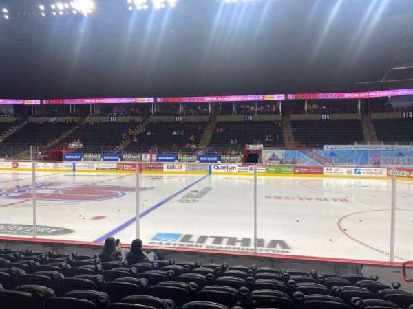 Spokane Arena, section: 105, row: H, seat: 4