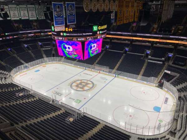 TD Garden, section: Rafter 38, row: A, seat: 6