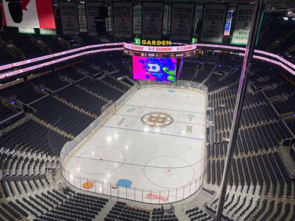 TD Garden, section: Rafter 11, row: A, seat: 6